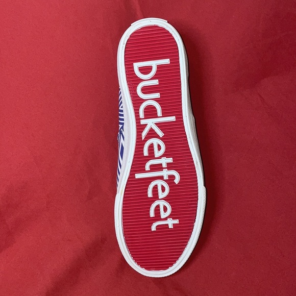 Bucketfeet Men’s Geo Canvas Lace-Up Blue/White Size 9 New in Box - Picture 7 of 7